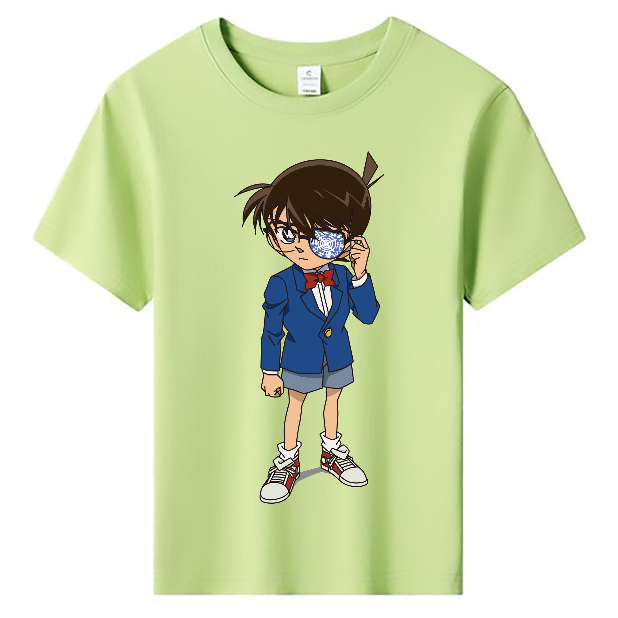 （画像用） 名探偵コナン 江戸川 コナン Detective Conan Conan Edogawa 綿100％キッズTシャツ（フロントプリント）